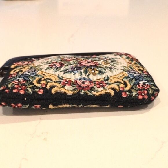 Vintage Floral Tapestry Mini Clutch Handbag - Picture 7 of 10